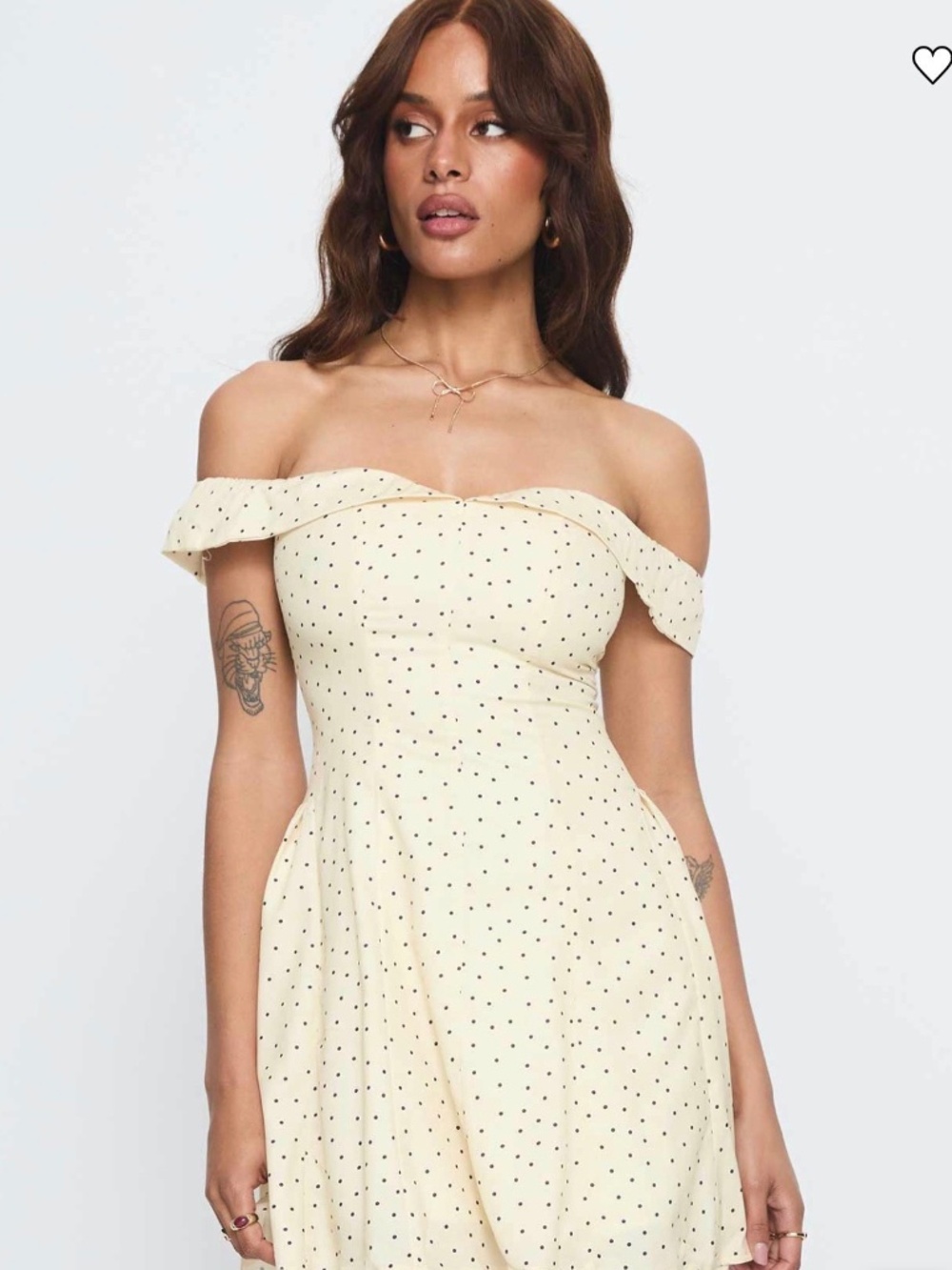 Princess Polly polka dot rosebud dress